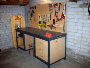 Как сделать стол в гараже своими руками