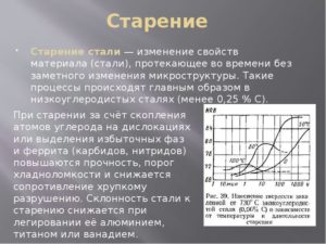 Искусственное старение стали