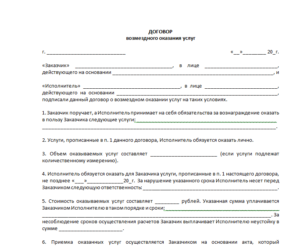 Договор на оказание социальных услуг образец по 442 фз