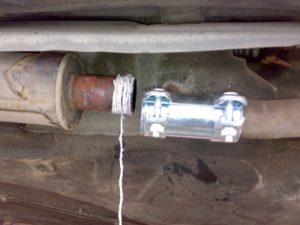 Как соединить выхлопную трубу без сварки