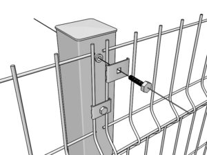 Как крепить сварную сетку к профильной трубе