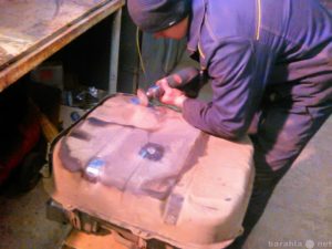 Как заварить бензобак электросваркой