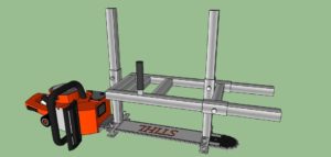 Приспособление для распиловки бревен бензопилой своими руками