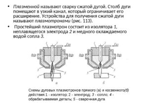 Что такое плазменная сварка косвенного действия