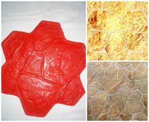 Штампы для бетона и штукатурки своими руками