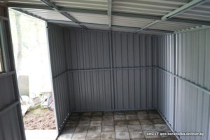 Хозблок из металлопрофиля своими руками