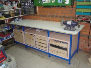 Верстак слесарный для гаража своими руками