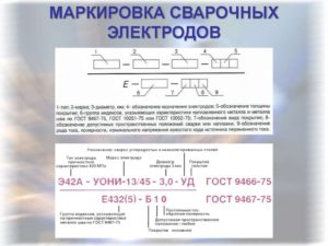 Маркировка сварочных электродов и их расшифровка
