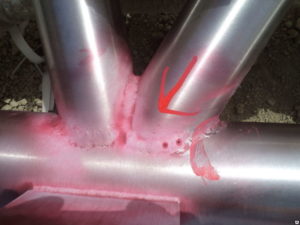 Капиллярная дефектоскопия сварных швов