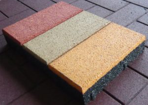 Производство резиновой тротуарной плитки
