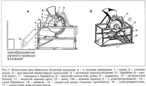 Как сделать молотилку для зерна своими руками