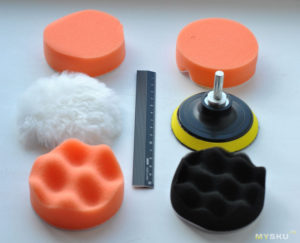 Насадка для полировки фар на дрель