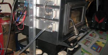 Электричество от печки своими руками