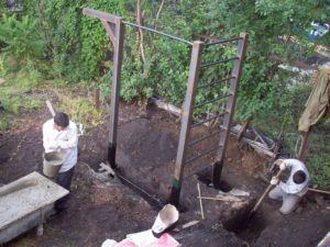 Как сделать турник на улице своими руками