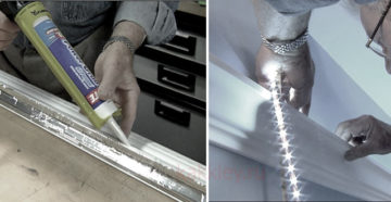 Чем приклеить светодиодную ленту к металлу