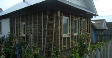 Обшивка деревянного дома профнастилом своими руками