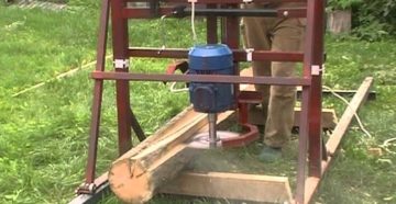 Углопильная пилорама своими руками