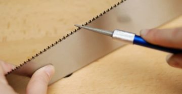 Как точить ножовку по дереву