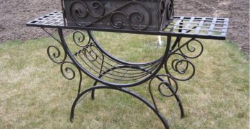 Мангал с элементами ковки своими руками