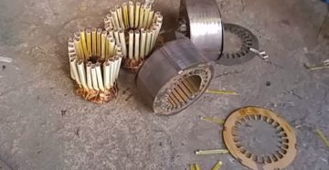 Как разобрать статор электродвигателя на медь Как разобрать статор электродвигателя на медь