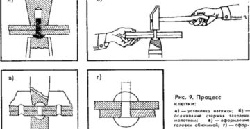 Установка заклепок на металл