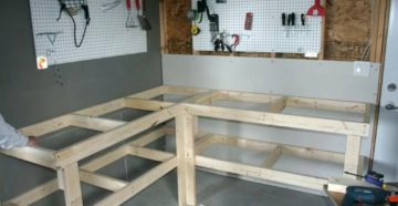 Как сделать стол в гараже своими руками