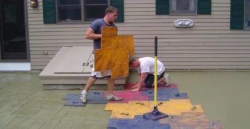 Формы для печатного бетона своими руками