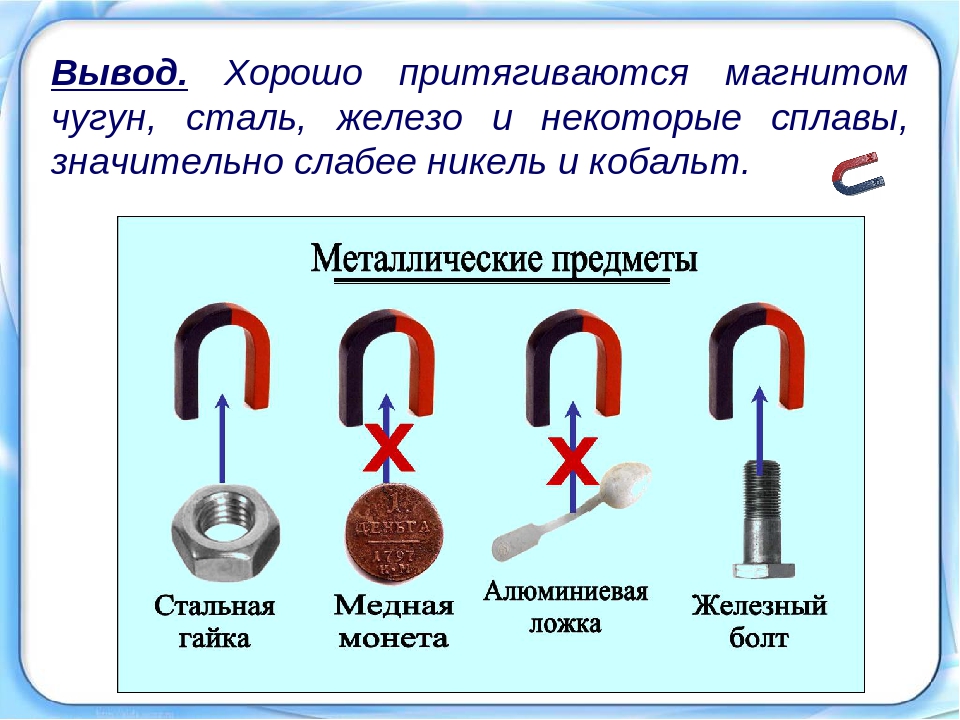 К какому полюсу намагниченного гвоздя северному или южному притянулись стальные иголочки рисунок 28