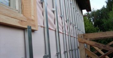 Обшивка дома металлопрофилем с утеплителем