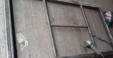 Самодельные входные металлические двери