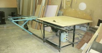 Станок для распила ДСП своими руками