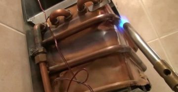 Пайка теплообменника газовой колонки своими руками