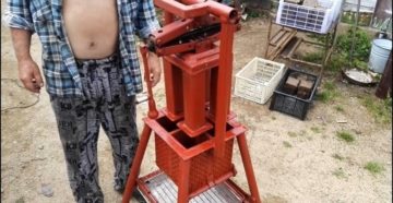 Самодельный пресс для брикетов как изготовить