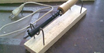 Как сделать подставку для паяльника своими руками