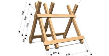Козлы для распилки дров своими руками