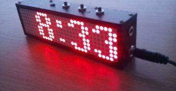 Часы на светодиодных матрицах своими руками Часы на светодиодных матрицах своими руками