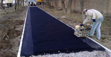 Как сделать асфальт своими руками