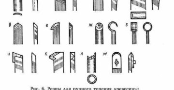 Виды резцов для токарного станка по дереву