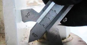 Измерение катета сварного шва