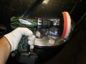 Насадка для полировки фар на дрель