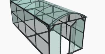 Конструкция теплицы из поликарбоната на металлическом каркасе