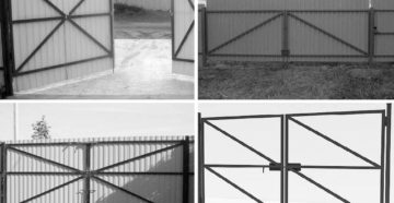 Как сделать ворота из профнастила своими руками Как сделать ворота из профнастила своими руками