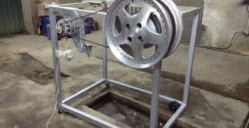 Станок для правки литых дисков своими руками