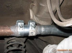 Как соединить выхлопную трубу без сварки