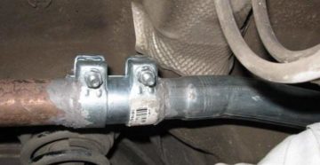 Как соединить выхлопную трубу без сварки