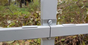 Забор из профлиста своими руками без сварки