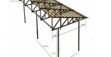 Как сварить фермы для односкатного навеса Как сварить фермы для односкатного навеса