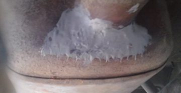 Ремонт глушителя холодной сваркой