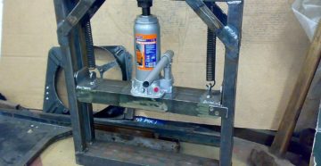 Как изготовить пресс своими руками для гаража