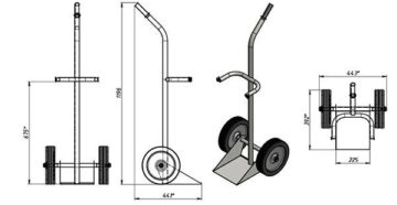 Тележка для кислородного баллона своими руками